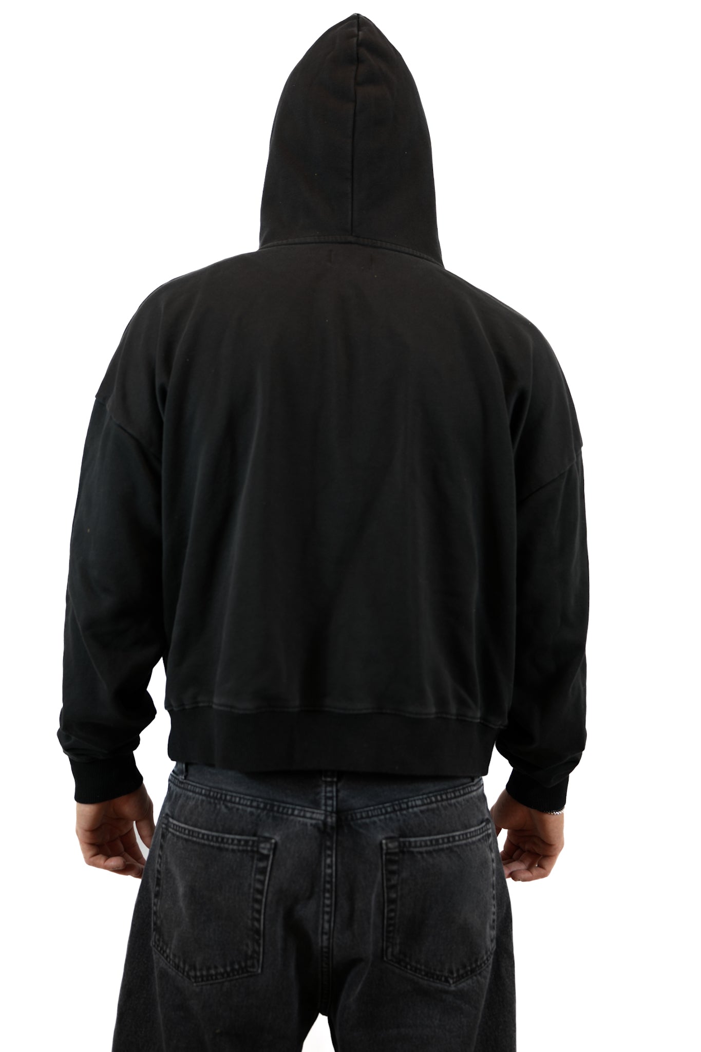 CROPPED “WAVY” HOODIE